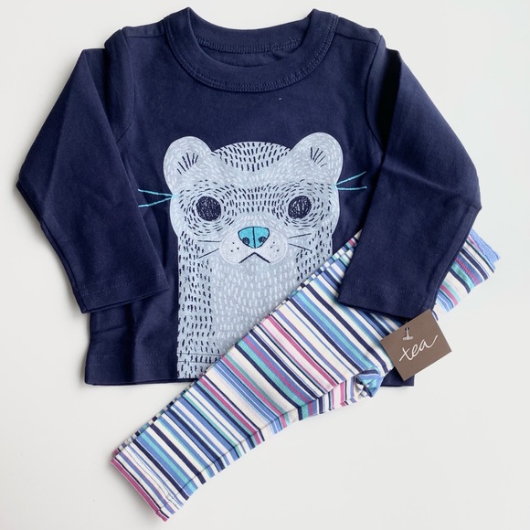 NWT 3-6m tea collection outfit 2 pieces. - Picture 1 of 4